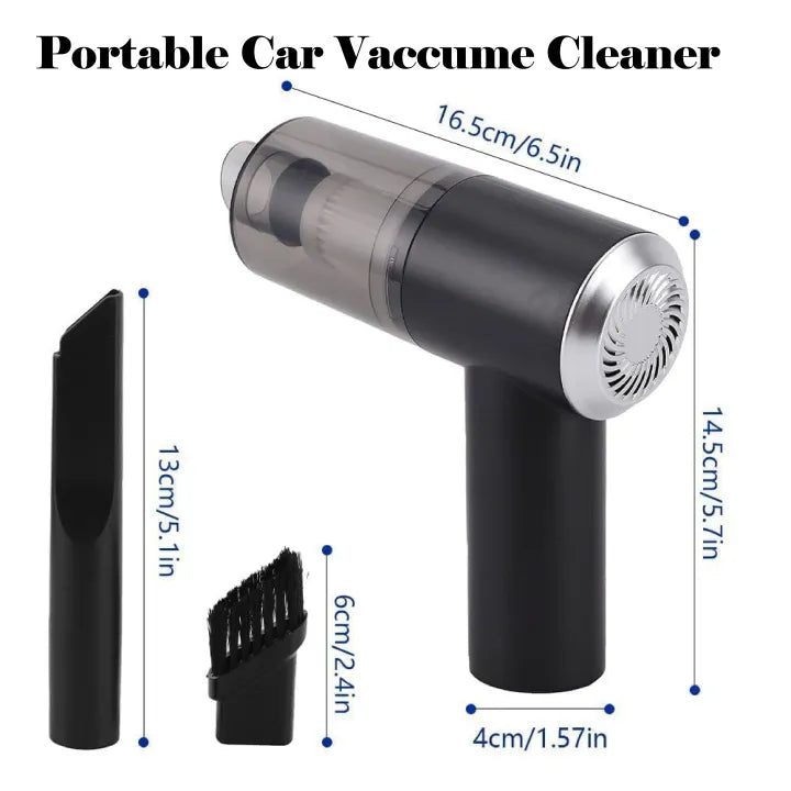 Vacuum Cleaner + Blower 3 in 1 - Rechargeable Cordless Handheld Mini Vacuum for Car, Sofa, Carpet & Home Cleaning