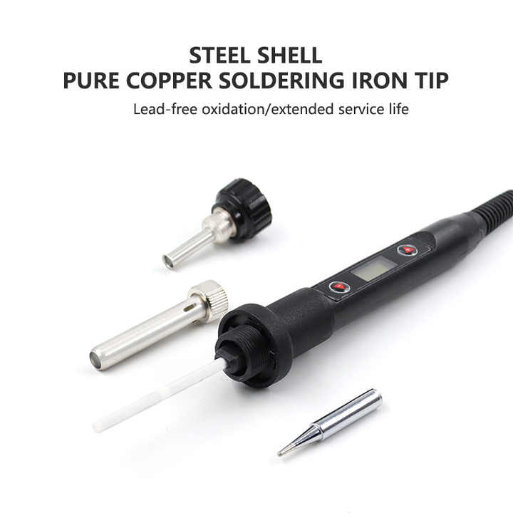 80W LED Digital Display Electric Soldering Iron with Internal Heating & Constant Temperature Control for Precision Phone Repair