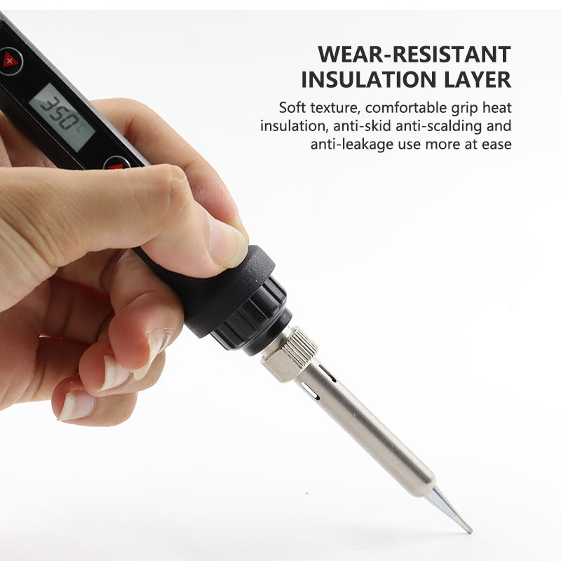 80W LED Digital Display Electric Soldering Iron with Internal Heating & Constant Temperature Control for Precision Phone Repair