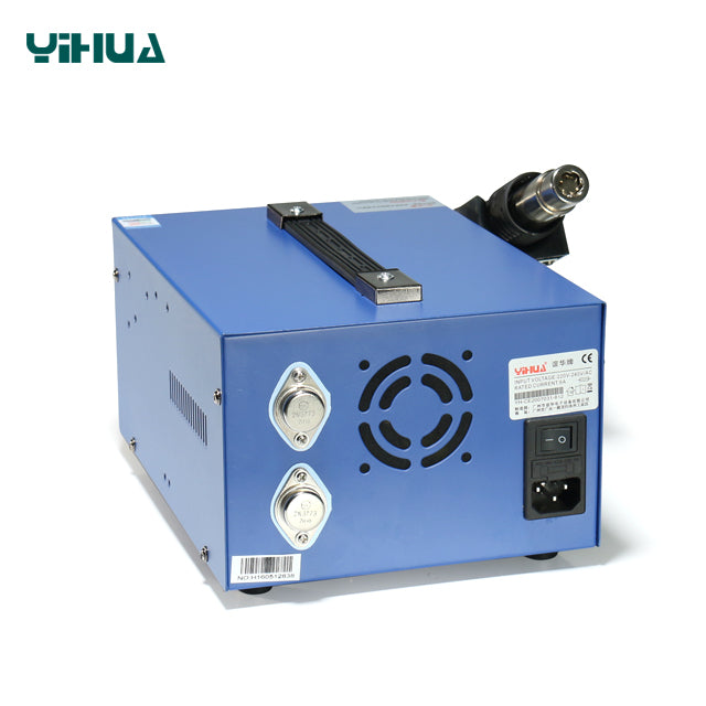 YIHUA 853D 2A 3-in-1 Hot Air Gun, Soldering Iron, and Power Supply Rework Station