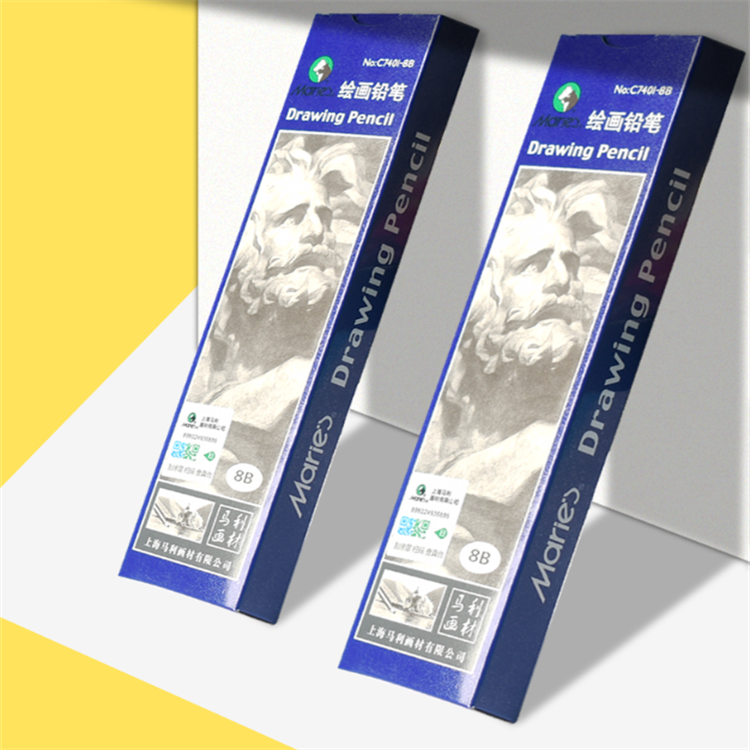 Maries Drawing & Sketch Pencils - 8 Pcs Set (B to 8B)