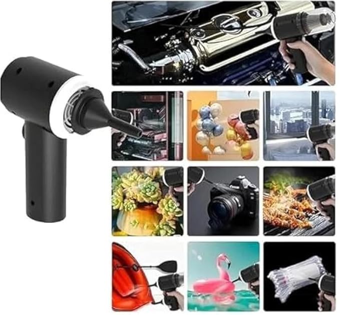 Vacuum Cleaner + Blower 3 in 1 - Rechargeable Cordless Handheld Mini Vacuum for Car, Sofa, Carpet & Home Cleaning