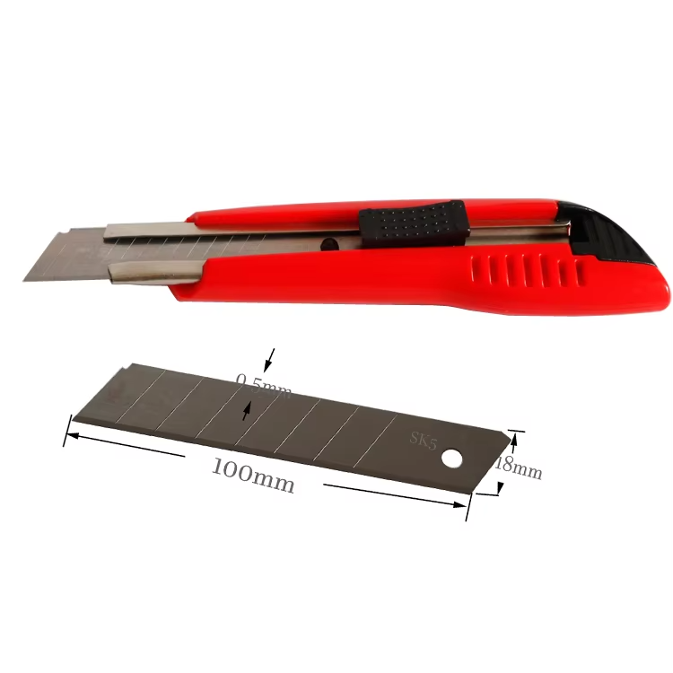Versatile 18MM Retractable Utility Knife – Sharp Blade, Ergonomic Grip, Compact Design for DIY, Crafting, and Home Use
