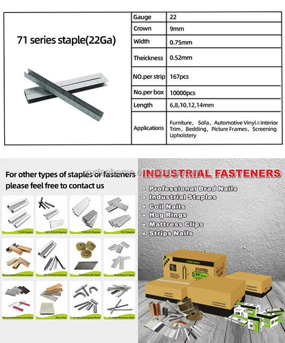 4/14mm | 5000 Pcs  Heavy Duty Stapler Pins | Office Staple Nails | Securing Fabric To The Frame of Sofas, Chairs, and Furniture