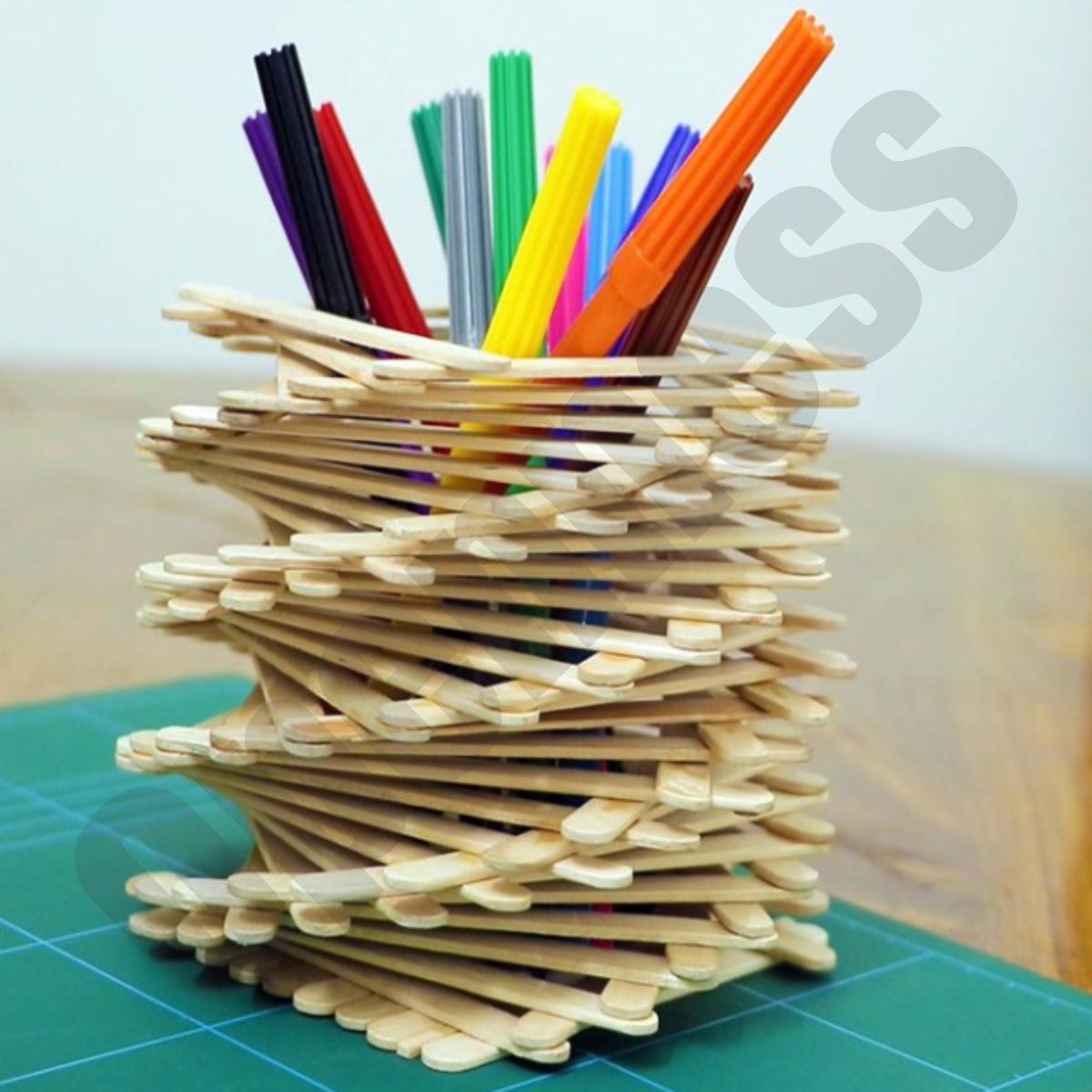 Pack of 5 – 50pcs Large Wooden Craft Sticks for Art, Ice Cream, and Toys