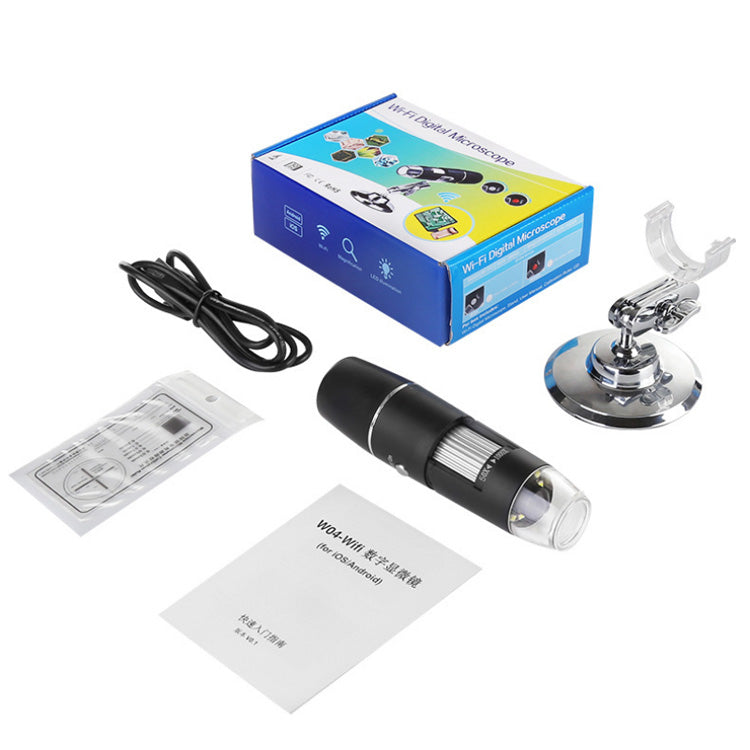 3 in 1 Digital Microscope - 1600X Magnification, Wireless, Compatible with iOS/Android,