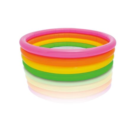 [Model Name] + 66" x 18" + Sunset Glow 4-Ring Inflatable Swimming Pool for Kids