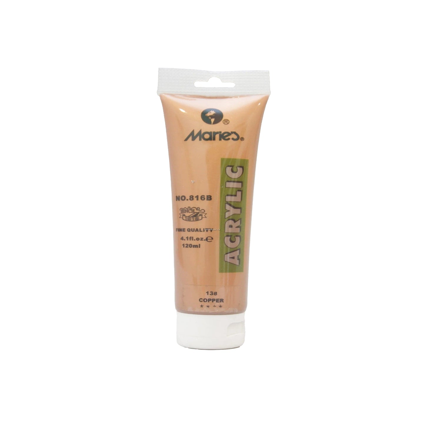 Acrylic Color / Paint 75ml Tube Maries - Use for Canvas, Paper, Wood, Fabric