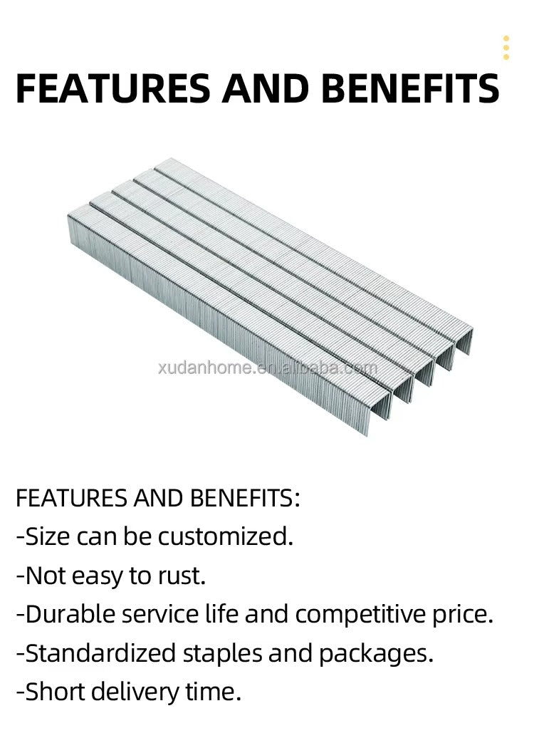 4/14mm | 5000 Pcs  Heavy Duty Stapler Pins | Office Staple Nails | Securing Fabric To The Frame of Sofas, Chairs, and Furniture