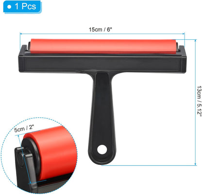 Rubber Roller Brayer - Anti-Skid Roller for Printing, Crafting, Stamping