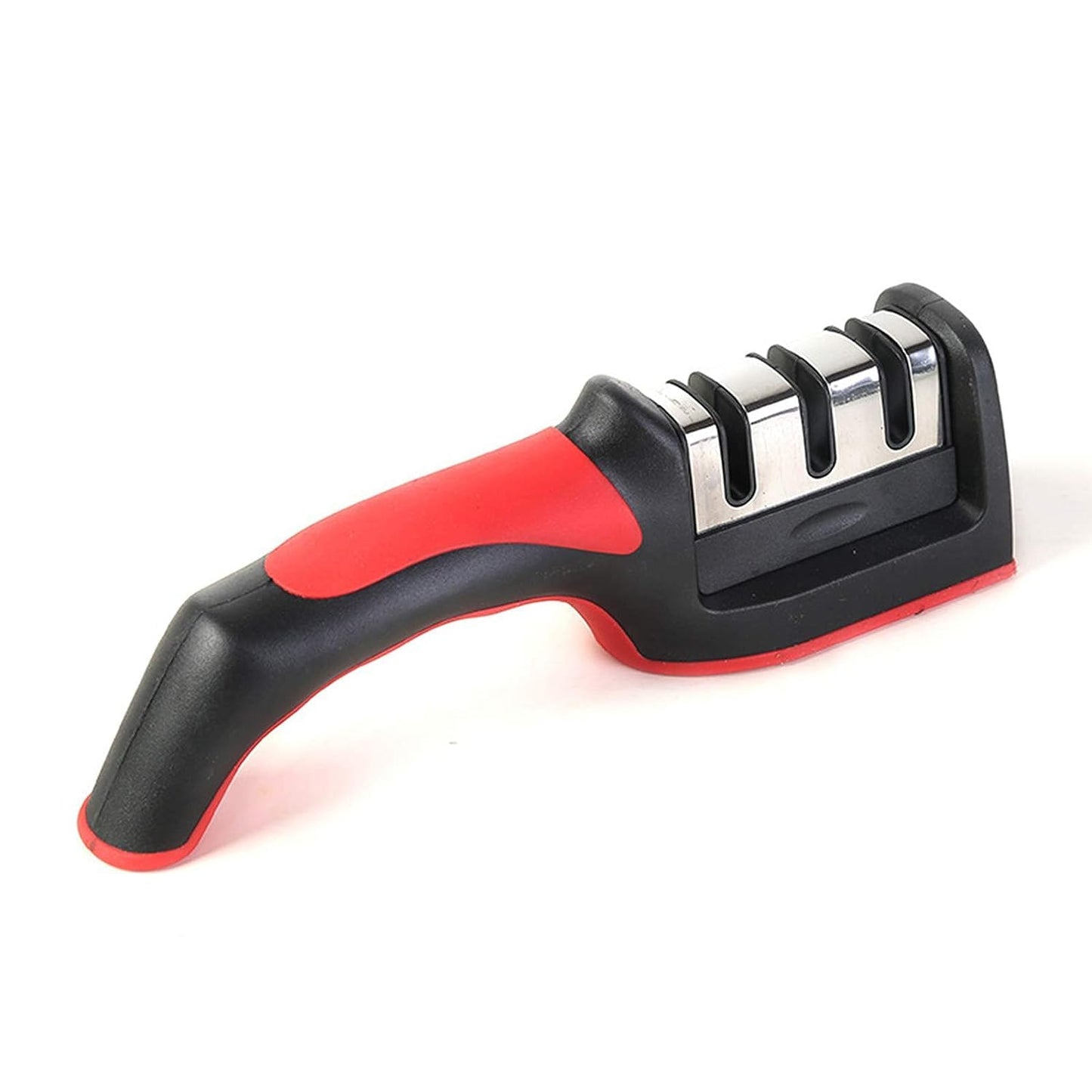 Advanced Manual 3 Stage 3 Slot Kitchen Knife Sharpener Tool kit - self Knives Shaping - Upgraded Knife Sharpener - Hand Tool - Ceramic Stone Repair Grinder