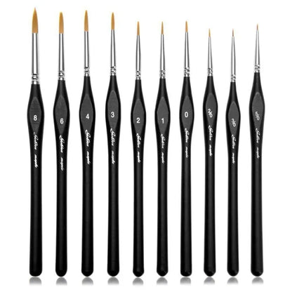 1Pc Fine Detail Brush with Triangular Handle – Ideal for Miniature, Acrylic, Watercolor, Oil, and Nail Art Painting