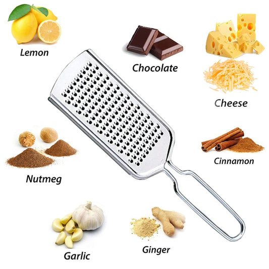 Multi-Functional Stainless Steel Grater for Cheese, Ginger, Garlic