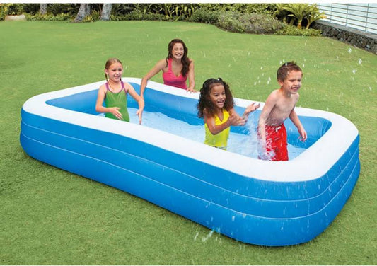 Intex 58484 120" x 72" x 22" Rectangular Inflatable Pool