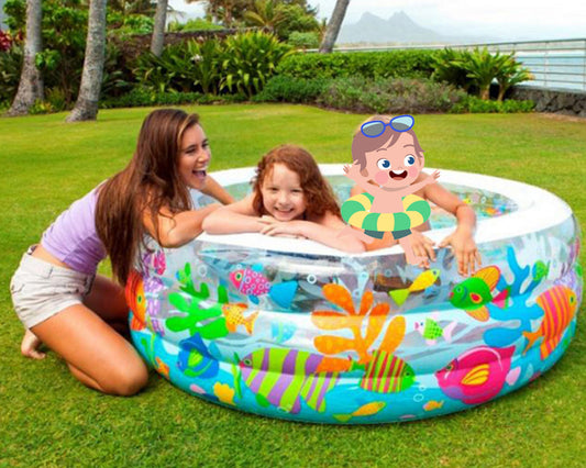 Intex 58480 60" x 22" Little Otter Inflatable Kiddie Pool
