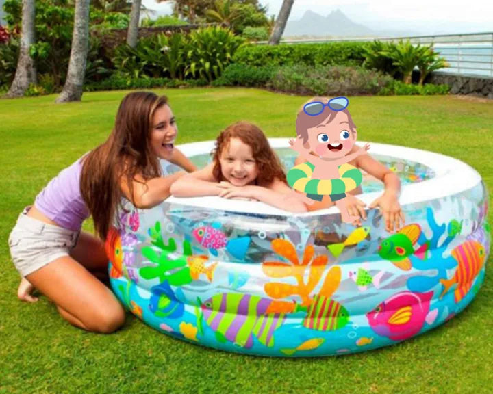 Intex 58480 60" x 22" Little Otter Inflatable Kiddie Pool