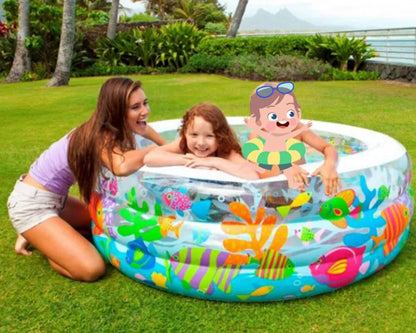 Intex 58480 60" x 22" Little Otter Inflatable Kiddie Pool