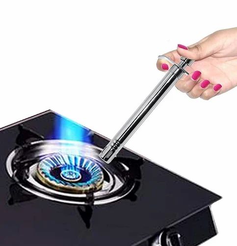 Kitchen Gas Lighter - No Refill Needed | Metallic Spark Lighter with Free Knife