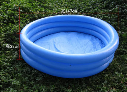 58426 + 58" x 13" + Crystal Blue Inflatable Baby Pool