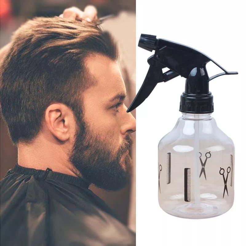250ml Cone Hair Spray Bottle - Ultra Fine Mister for Hair Fashion and Styling - Transparent Premium Plastic