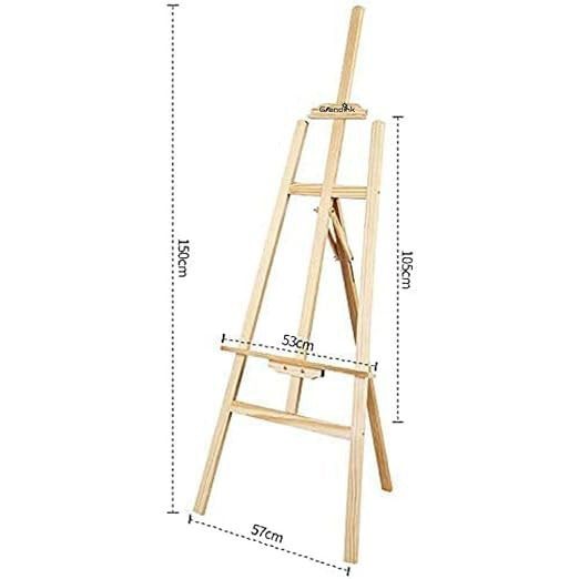Sturdy Wooden Easels for Painting - Choose Your Size: 90cm, 120cm, 150cm, 175cm | Professional & Beginner Artists