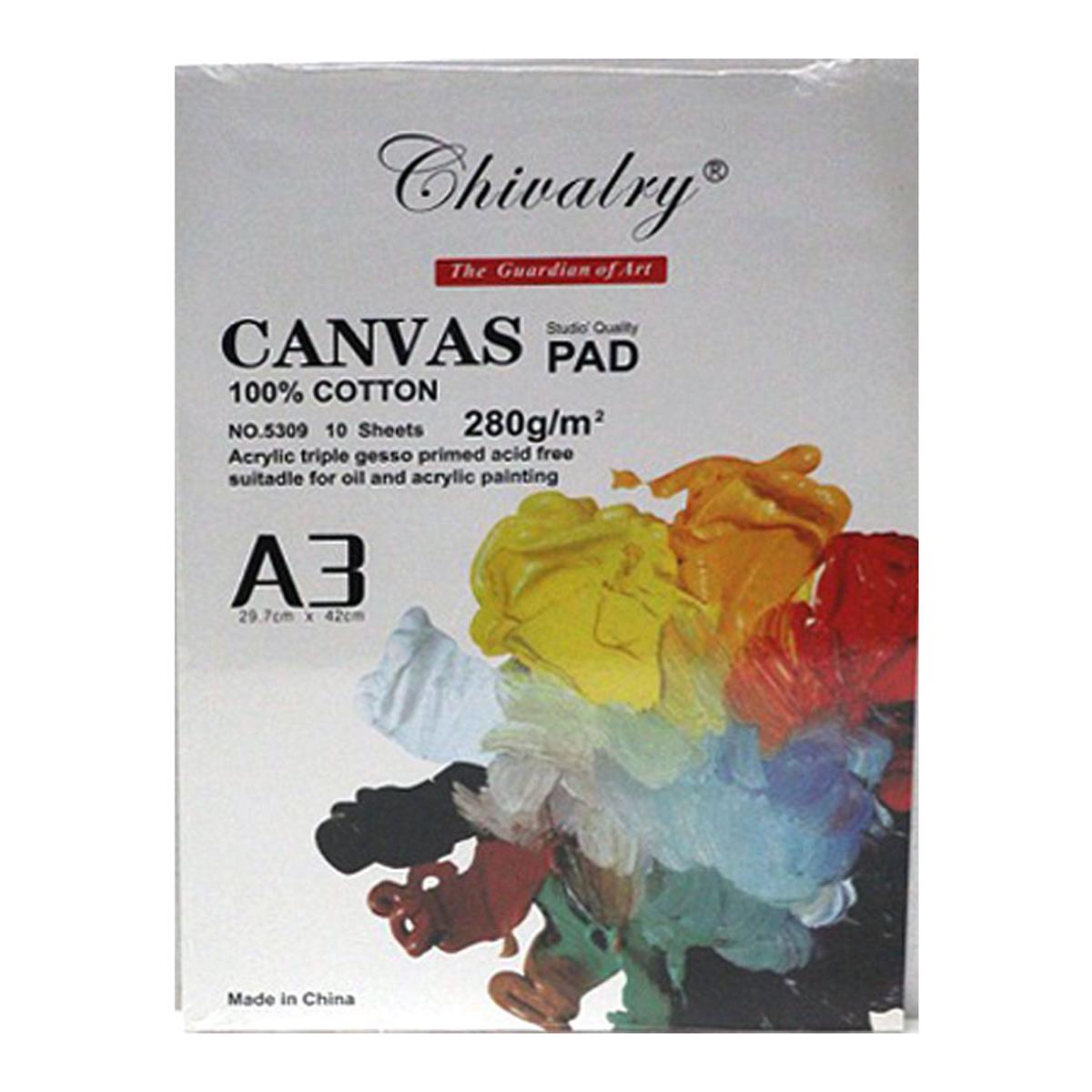 A4 A3 Chivalry Artists Canvas Book – 100% Cotton Canvas Pad 280g/m²