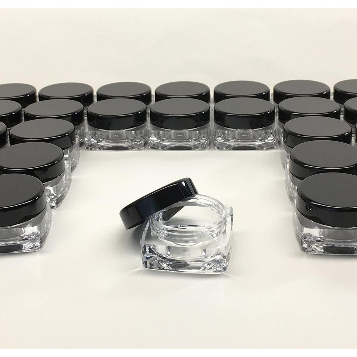 Calligraphy Ink Pot Set – 12 Pcs Black Plastic Jars with Box Organizer for Calligraphy Ink Storage