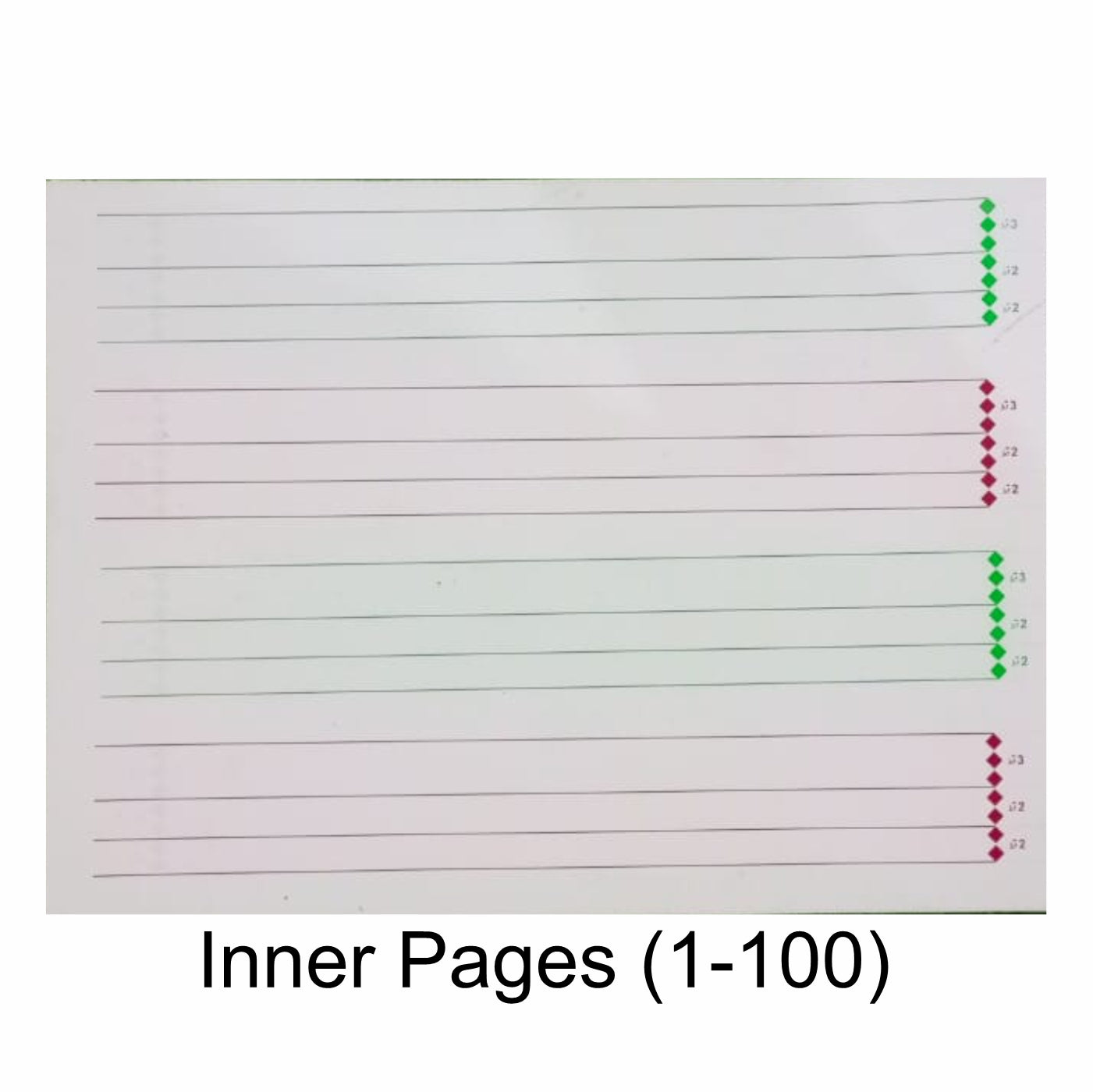 Calligraphy Book for Khatati Urdu Arabic Practice Noori Nastaliq  ( A4 Size 100 Pages)