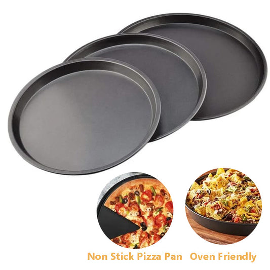 Non-Stick Pizza Pan - Premium Round Bakeware for Easy Baking - Available in 8, 9, or 10 Inch Size