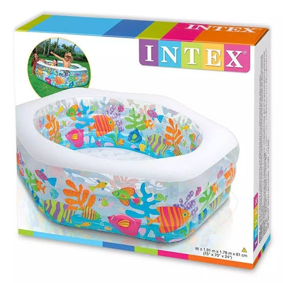 Intex 56493 75" x 70" x 24" Ocean Reef Inflatable Swimming Pool