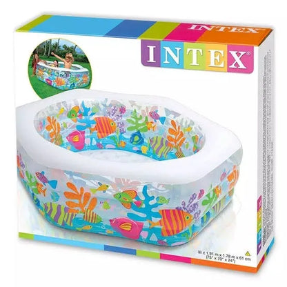 Intex 56493 75" x 70" x 24" Ocean Reef Inflatable Swimming Pool