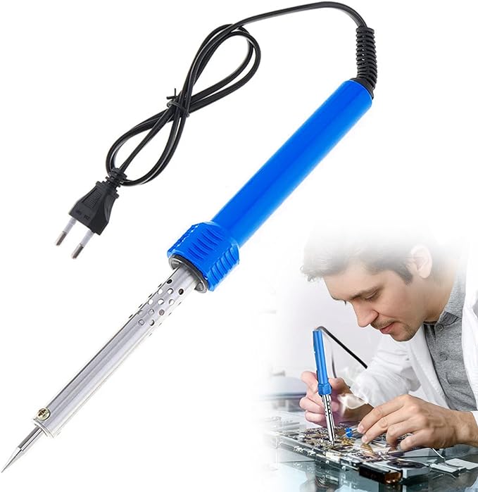 60W 220V Thermostat-Controlled Electric Soldering Iron with Precision Tip for Soldering and Welding Tasks