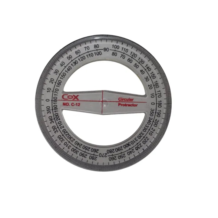360° Circular Protractor Ruler Template - Clear All-Round Drafting Tool for School Supplies   You said: