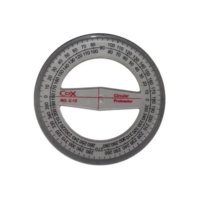 360° Circular Protractor Ruler Template - Clear All-Round Drafting Tool for School Supplies   You said: