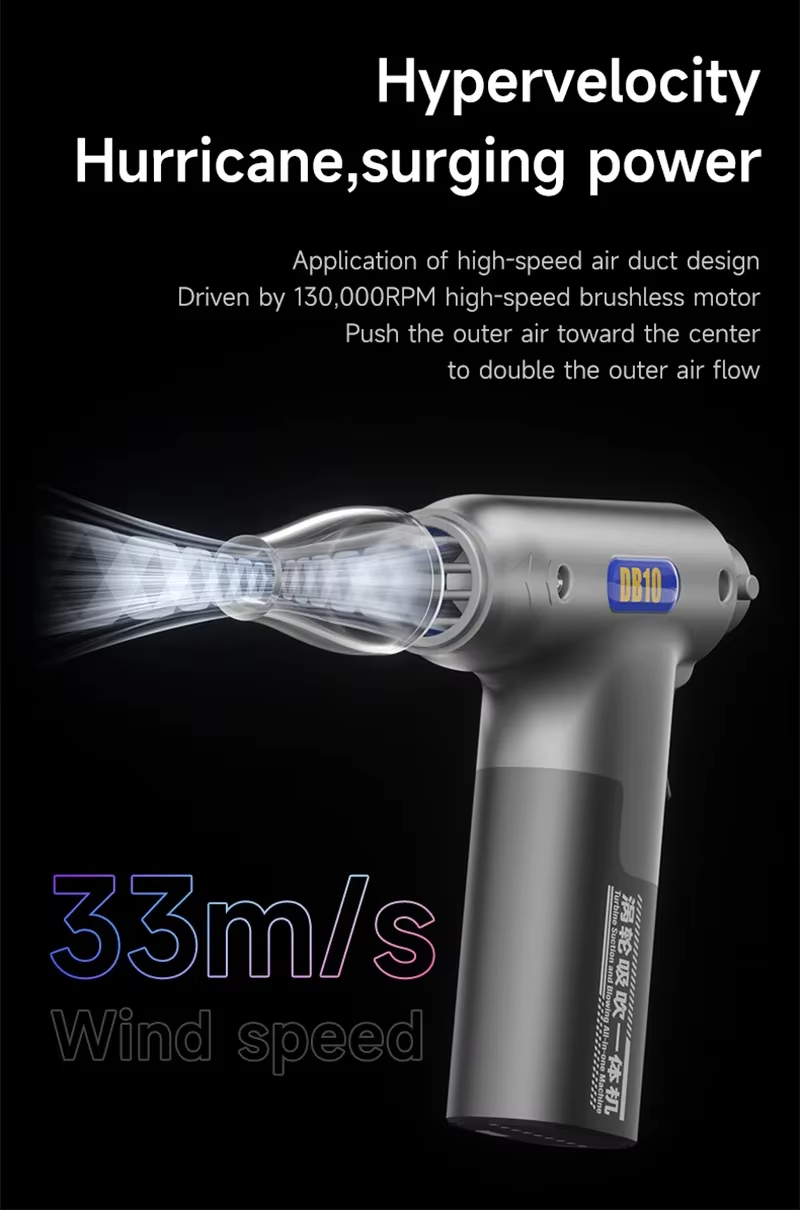 MECHANIC DB10 High-Power Blower, 130000RPM, 5000mAh Dust Removal Tool