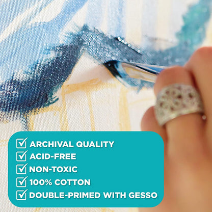 Basic Stretched Canvas for Painting, Small - Square - Rectangular - Big Size - for Painting