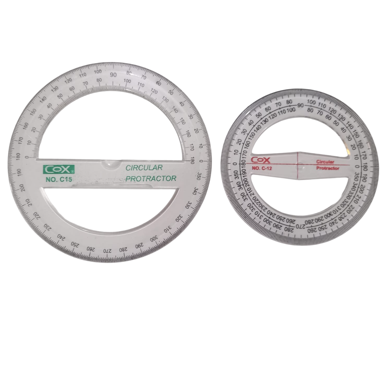 360° Circular Protractor Ruler Template - Clear All-Round Drafting Tool for School Supplies   You said: