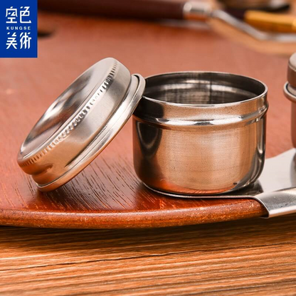 Stainless Steel Oil Dipper Painting Palette Cup