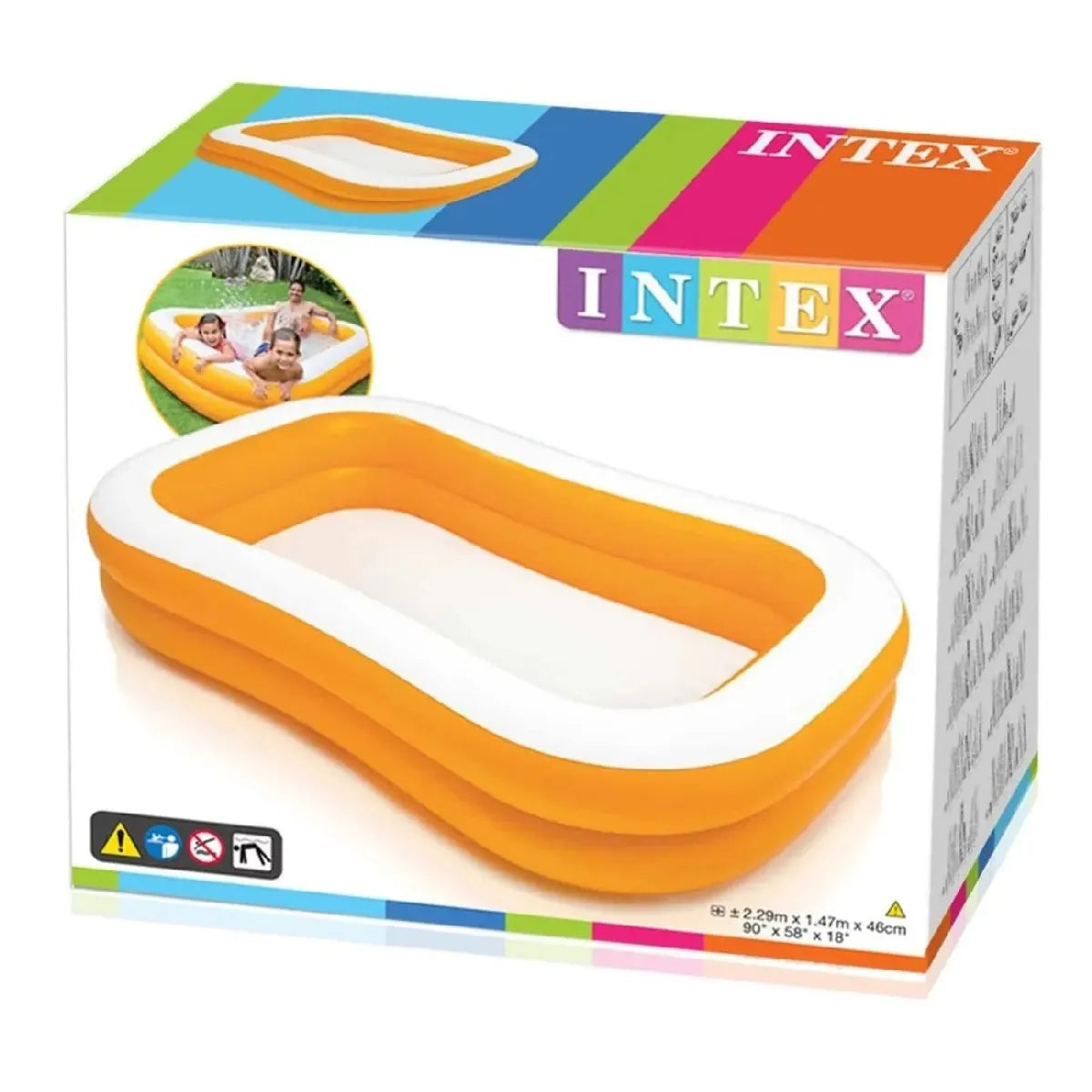 Intex 57181 90" x 60" x 19" Mandarin Baby Inflatable Kids Bath Tub