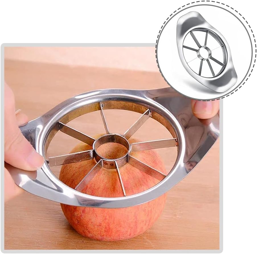 Stainless Steel 3-in-1 Fruit Slicer, Peeler, and Corer – Apple Cutter & Kitchen Gadget