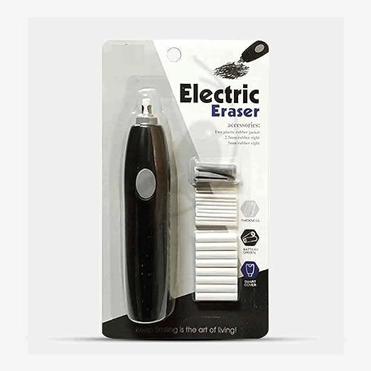 Electric Eraser Kit - Battery Operated with 17 Eraser Refills
