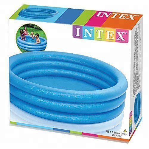 Intex 58426 + 58" x 13" + Crystal Blue Pool Bestway Fill N Fun-Play Inflatable Swimming Pool for Kids Baby Bath Tub