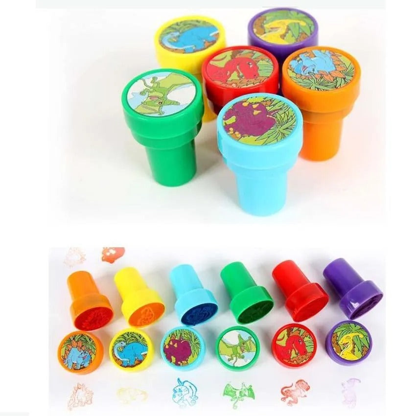 Set of 10 Cartoon Smiling Face Self-Ink Appreciation Stamps for Positive Reinforcement