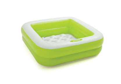 Intex 57100 Play Box Pool – 34" x 34" x 10" – Inflatable Baby Pool for Kids