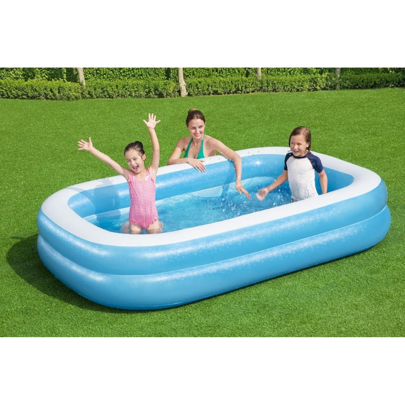 Intex 80" x 60" x 17" Rectangular Inflatable Swimming Pool for Kids