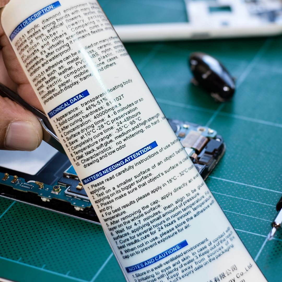 Technica Electronic KOOCU X-50 Hyper Adhesive Transparent Glue – DIY Mobile Repair, Arts & Crafts, Jewelry Design & General Purpose