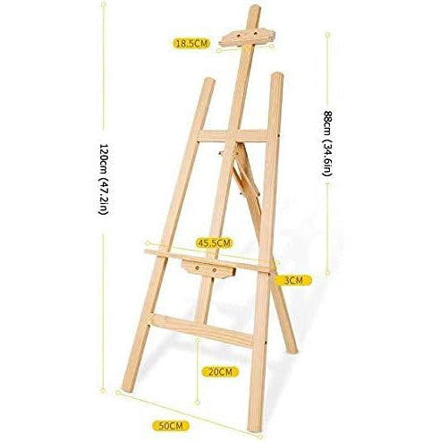 Sturdy Wooden Easels for Painting - Choose Your Size: 90cm, 120cm, 150cm, 175cm | Professional & Beginner Artists