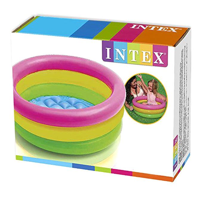 Intex + 2FT + Sunset Glow Inflatable Ring Baby Kiddie Pool & Swimming Pool