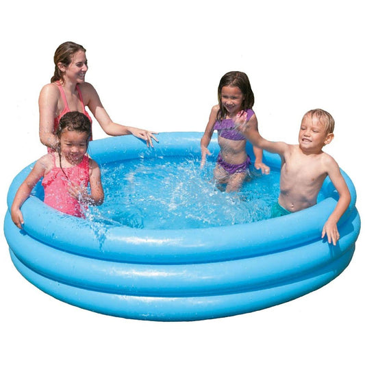 Intex + 66" x 15" + Crystal Blue Pool Bestway Fill 'N Fun Play Inflatable Swimming Pool for Kids
