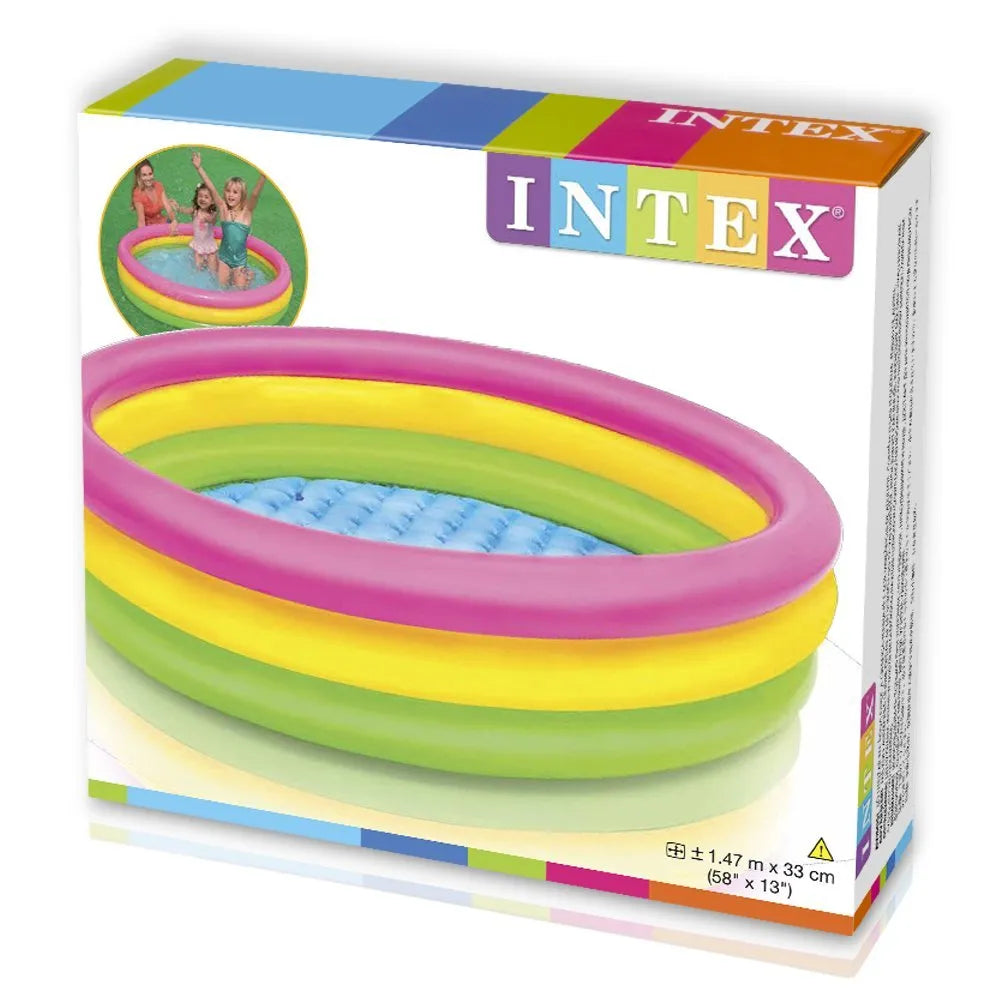 Intex 57412 45" x 10 + Sunset Glow Inflatable Swimming Pool for Kids